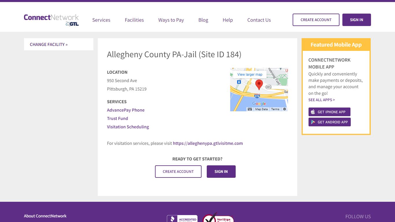 Allegheny County PA-Jail | ConnectNetwork